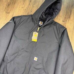 Carhartt Yukon Extremes Jacket Men XL Tall Black Arctic Quilt Lined J133 BLK NWT